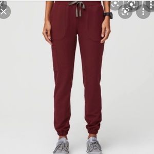 Figs • Taldora scrubs pants • BURGUNDY • XS • joggers
